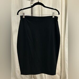Massimo Classic Black Pencil Skirt